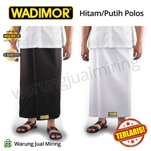 Foto Produk Sarung Tenun Wadimor - Hitam Atau Putih Polos - Warna Random dari Warung Jual Miring