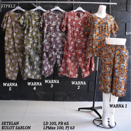 Foto Produk Setelan Kulot Baby Doll Daster Baju Pakaian Tidur Batik Pekalongan 2 dari Rumah Batik Pekalongan 2