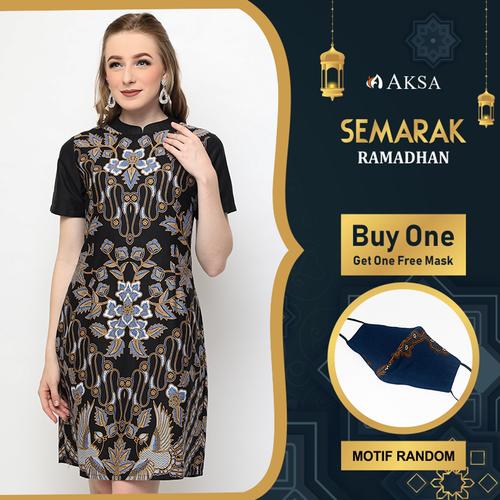 Foto Produk ANGGITA ANGGARA DRESS BATIK FURING - M dari AKSA BATIK