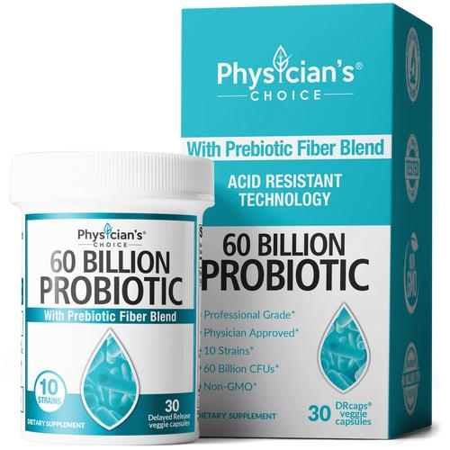 Foto Produk Probiotic + Prebiotic Physician Choice 60 Billion CFU 30 Kapsul USA - Probiotic Biru dari HealthbyNatures