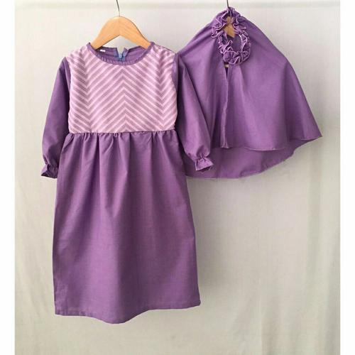 Foto Produk Gamis Kaos Baju Busana Muslim Blanjuran Anak Perempuan Umur 1-6 Tahun - SIZE 1 THN dari niagaid