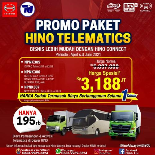 Gambar PROMO PAKET HINO TELEMATICS dari HINO TRANS INDO UTAMA Kota Medan Tokopedia