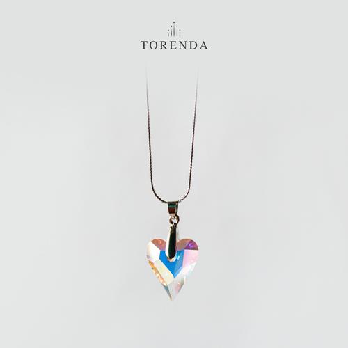 Foto Produk Torenda Liontin Love Pendant Taper with Swarovski -Varian Warna - Aurore Boreale dari TORENDA