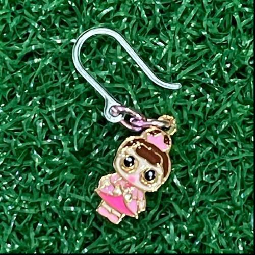 Foto Produk Anting Anak mini boneka LOL in Pink Dress Costume dengan kait plastik dari Rita Handycraft