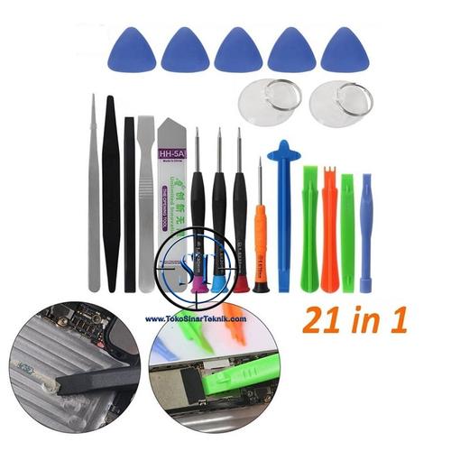 Set Handphone Jual Obeng set Handphone 21 in 1 Opening Tools Reparasi Peralatan ...