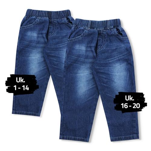 Foto Produk Wakakids Celana Jeans Anak Unisex Basic Usia 6 Bulan - 10 Tahun 020 - 4 dari wakakids