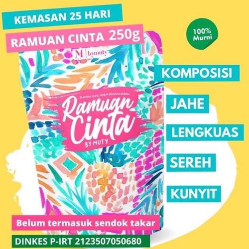 Foto Produk (P) RAMUAN CINTA BY MUTY ukuran 250gr (belum termasuk sendok takar) dari Mutiarap0703