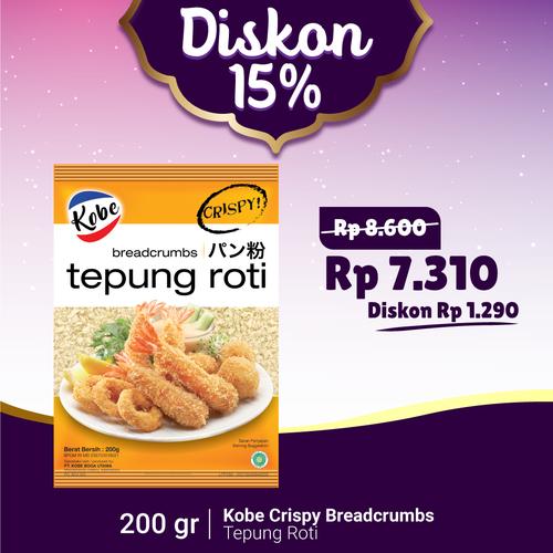 Foto Produk Tepung Roti - Panir Kobe Crispy Breadcrumbs 200gr dari Kobe Official Store