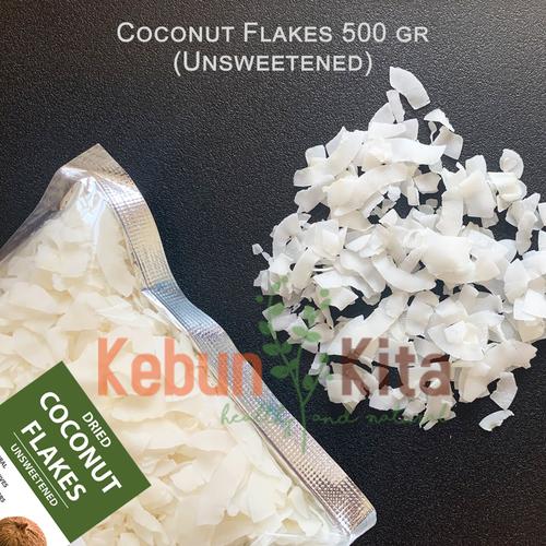 Foto Produk Coconut Flakes (Kelapa Serut Kering) 500gr dari Kebun Kita