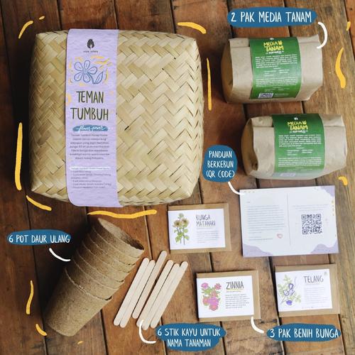 Foto Produk Teman Tumbuh Gardening Kit - Power Flower dari Kebun Kumara