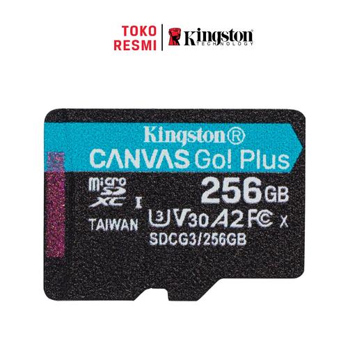 Gambar Kingston MicroSD Card Canvas Go! Plus Class 10 MicroSDXC 256GB dari Kingston Indonesia undefined Tokopedia