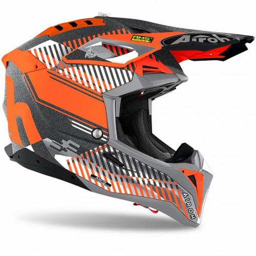 Jual Airoh Aviator 3 Wave Orange Chrome 