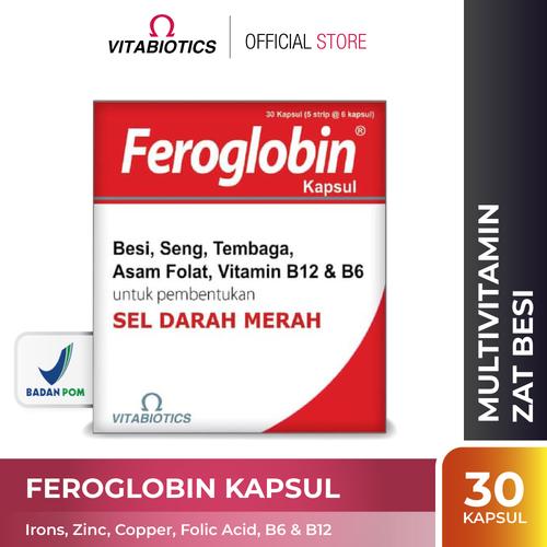 Foto Produk Vitabiotics Feroglobin Kapsul Suplemen Penambah Darah dari Vitabiotics Indonesia