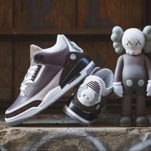 Kaws x Air Jordan 3 Fresh Water White/Light Grey New Release For Sale
