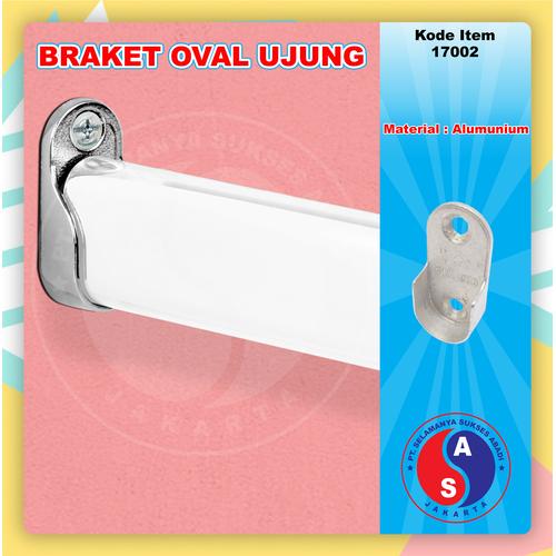 Foto Produk Bracket Pipa Oval Ujung / Gantungan Pipa Oval/Braket Pipa Oval / 17002 dari WINSTON SUKSES ABADI