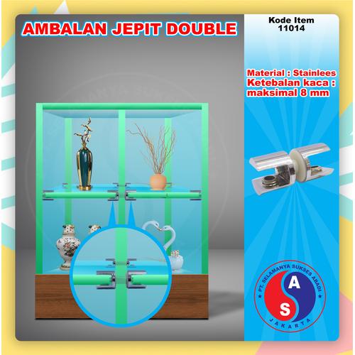 Foto Produk Ambalan Kaca ke Kaca Jepit Double / Ambalan Kaca 2 Arah / 11014 dari WINSTON SUKSES ABADI