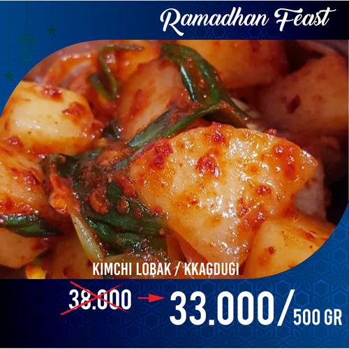 Foto Produk Kimchi Lobak Kkagdugi homemade dijamin nikmat 500 gr dari Wayang Emas 88