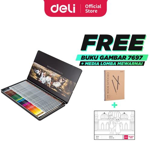 Foto Produk DELI - 6523 / Pensil Warna Ajaib Isi 48 / Alat Lukis Murah Berkualitas dari Deli Stationery