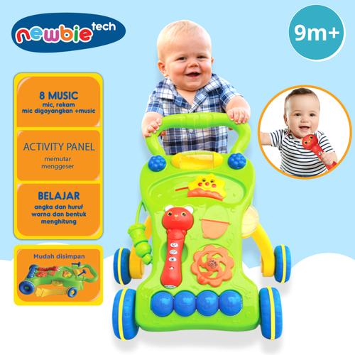 Foto Produk Newbietech Baby Push Walker FREE Baby Mic- Alat Bantu Jalan Bayi dari Acosta Official