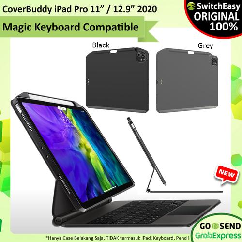 Foto Produk Case iPad Pro 11" - 12.9" 2020 SwitchEasy CoverBuddy Pencil Holder - iPad Pro 11, Hitam dari GET-WID Official