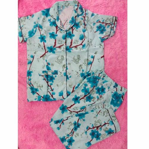 Foto Produk PIYAMA CP Fit To L Motif NEW SAKURA LD100 - Hijau dari