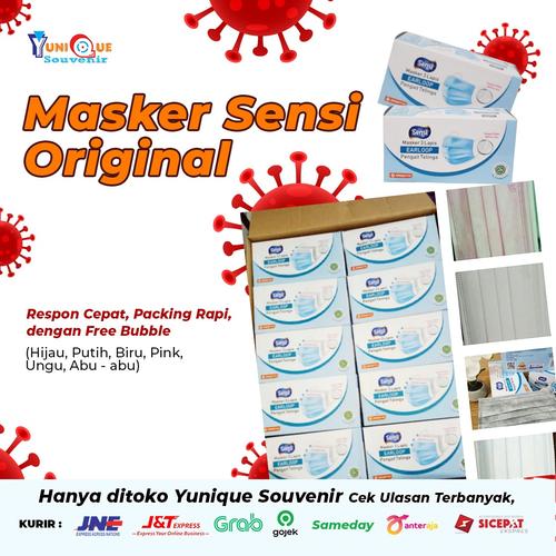 Gambar sensi masker earloop 3ply dari Yunique Souvenir undefined Tokopedia
