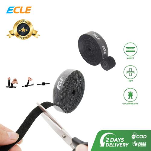Foto Produk ECLE Tali Pengikat Kabel Serbaguna Organizer Cable Ties Velcro 5m dari ECLE Official Store