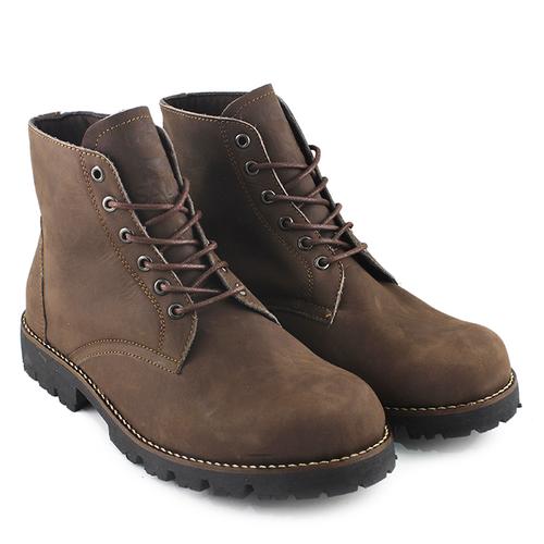 Foto Produk Sauqi Brodo Sepatu Pria Sepatu Boots Kulit Asli Murah Keren Original - Hitam, 39 dari Juragan Sepatu Bagus