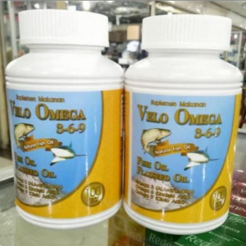 Jual VELO OMEGA 3 6 9 isi 100 suplemen vitamin minyak ikan EPA DHA -  Jakarta Utara - suplemen vitamin tokped | Tokopedia