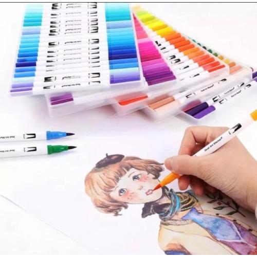 10 Colors Brush Twin Tip Markers Pen Set Graphic Artist Paint Art Dual Tip 10 Colors Brush Twin Tip Markers Pen Set Graphic Artist Paint Art Dual Tip