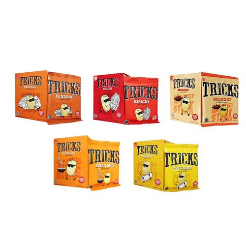 Foto Produk TRICKS CRISPS 1BOX ISI 10PCS POTATO BAKED - BISKUIT KENTANG PANGGANG - KIMCHI dari Korean Jjang