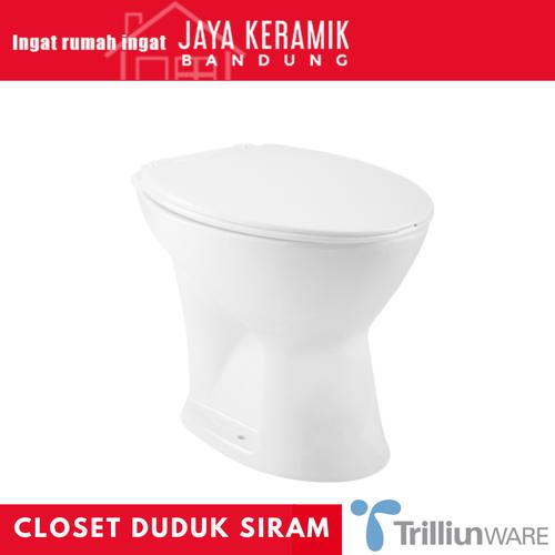 Jual Kloset Duduk Siram Closet Duduk Siram Manual Trilliun Eureka Kota Bandung Jaya Keramik Bandung 
