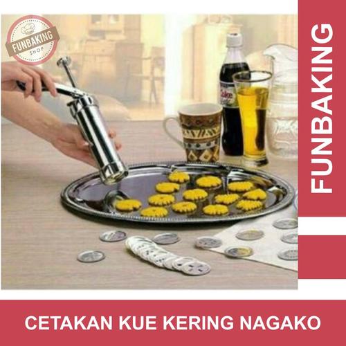 Foto Produk FunBaking - Cetakan Kue 18 Varian - Ceatakan Kue Kering 10, Motif 8 - STAINLESS dari FunBaking