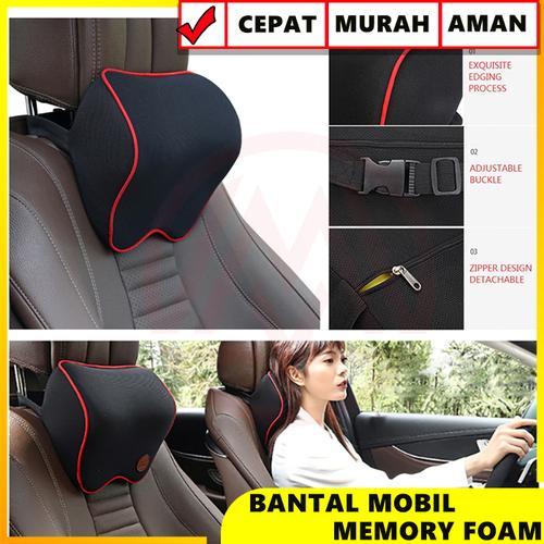 Foto Produk BANTAL HEADREST MEMORY FOAM BANTAL LEHER MEMORY FOAM HIGH QUALITY dari Modifikasi Market