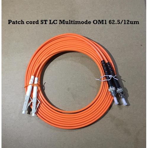 Jual ST LC Patch Cord fiber optic multimode OM1 Duplex 62.5/125um 1 ...