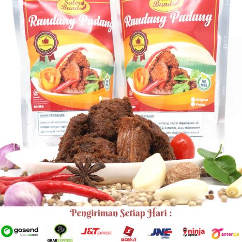 Foto Produk TERLARIS RENDANG PADANG DAGING SAPI SALERO BUNDO 1/2 KG - Pedas dari Adelsa Baby & Kids