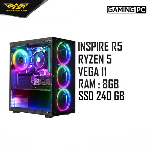 Foto Produk Armaggeddon PC Gaming INSPIRE-R3 AMD RYZEN 3 - ATHLON 3000G, SABER RAM 1x8GB dari Armaggeddon Official