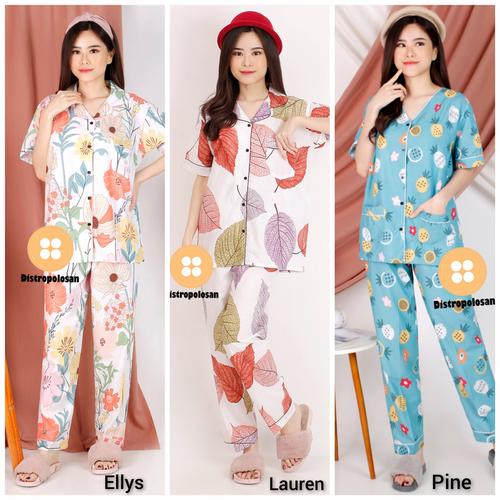 Foto Produk baju tidur wanita/piyama wanita/baju tidur murah MOTIF FLAMBOYAN dari Distro Polosan