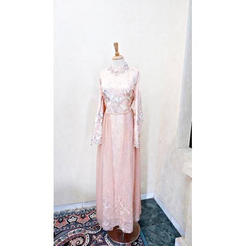 Gambar Jakahong Premium Modest Collection - Allysa Dress Dusty Peach dari jakahong studio Jakarta Barat Tokopedia