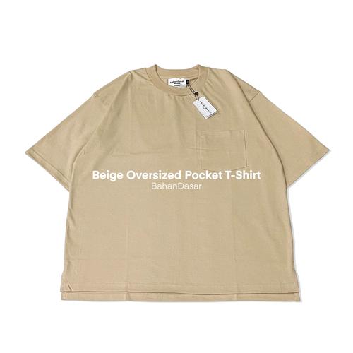 Beige Oversized Pocket T-Shirt 