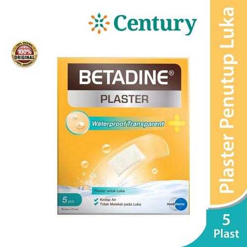 Gambar Betadine Plaster Waterproof Transparent / Plester luka transparan dari CENTURY HEALTHCARE undefined Tokopedia
