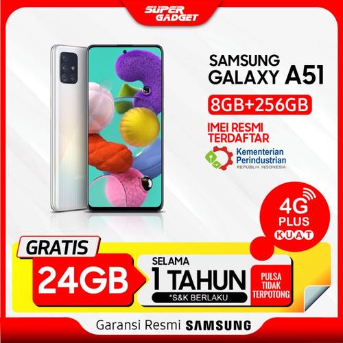 Foto Produk Samsung Galaxy A51 8/256 GB Amoled - Garansi Resmi - Silver dari SUPER_GADGET