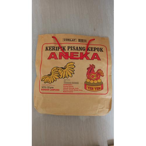 Foto Produk keripik pisang aneka kepok yen yen / keripik pisang lampung - Coklat, 225 gr dari DJ's shop online