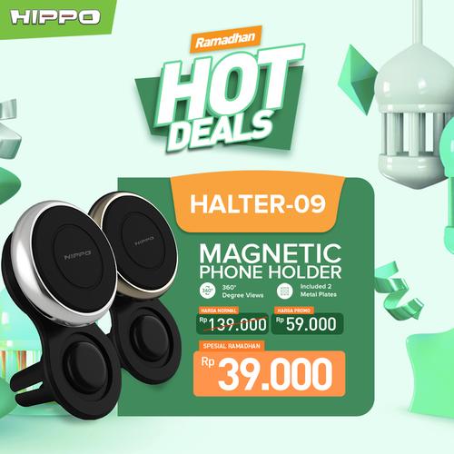 Foto Produk Hippo Magnetic Phone Car Holder Mobil Build in 4 N52 Magnet Halter 09 - Black Gold dari Hippo Official Store