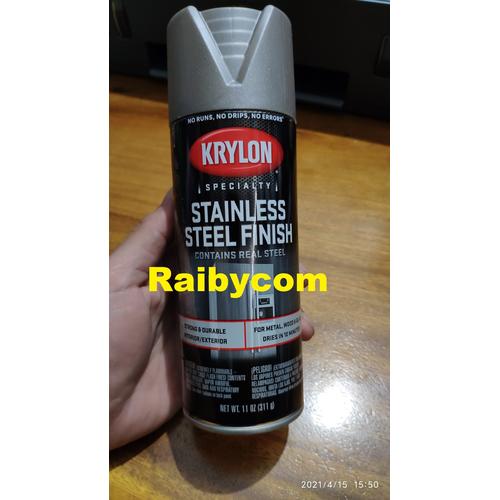 Foto Produk Krylon Cat Semprot Stainless Steel Finish USA Spray Paint Stainles dari Raibycom
