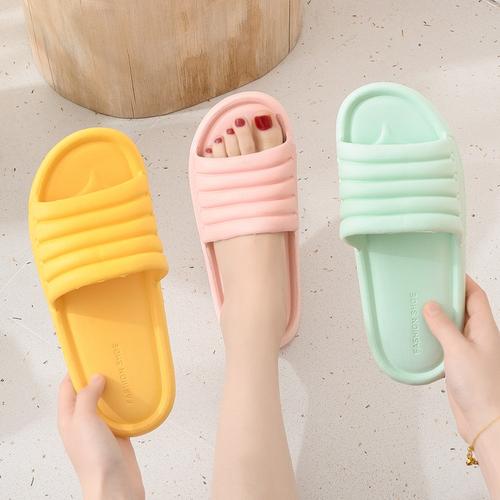 Foto Produk SH08 Sandal Import EVA Candy Color Indoor Outdoor Rumah Kamar Mandi - brown, 44/45 dari EnnWen Online Store