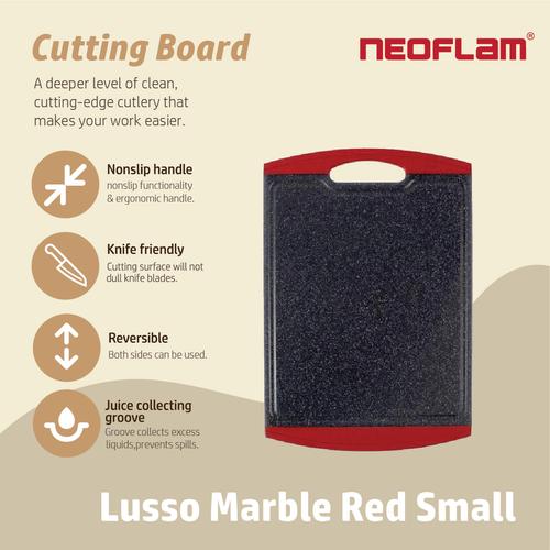 Gambar Neoflam Talenan Lusso Marble / Cutting Board - S Merah dari Neoflam Official Store Jakarta Pusat Tokopedia