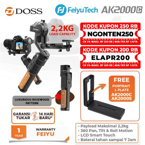 Foto Produk Feiyu AK2000C 3-Axis Handheld Stabilizer Gimbal / Feiyutech AK2000 C - FEIYU AK2000C dari DOSS