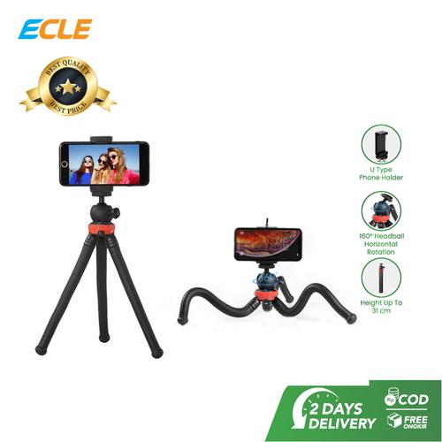 Foto Produk ECLE Flexible Octopus Tripod Gorilla Pod Camera HP Holder Portable dari ECLE Official Store