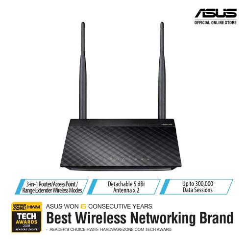 Foto Produk ASUS RT-N12+ Wireless 300Mbps 3-in-1 Router/ AP/ RE for multiple use dari Megacomp Online